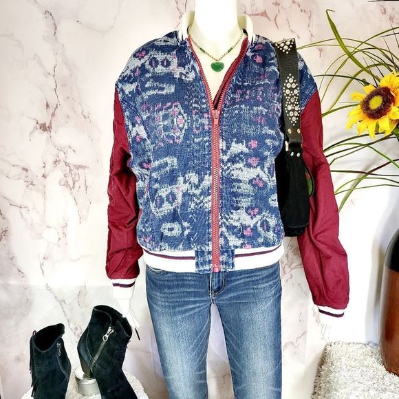 Free People Jackets & Blazers - We The Free Free People Varsity Jacket